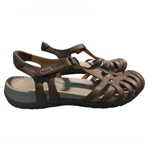 Barestraps Brown Women's Feena Fisherman Cut Out Sandals with Adjustable Straps